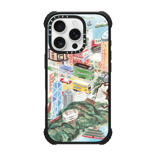 CASETiFY アーティスト:Don Mak x CASETiFY iPhone 16 Pro Case Matte Black ウルトラ インパクトケース MagSafe 対応 Hong Kong Island CASETiFY アーティスト:Don Mak x CASETiFY iPhone 16 Pro Case Matte Black ウルトラ インパクトケース MagSafe 対応 Hong Kong Island