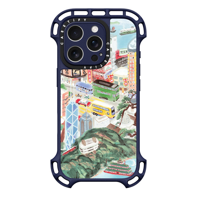 CASETiFY アーティスト:Don Mak x CASETiFY iPhone 16 Pro Case インディゴ ウルトラ バウンスケース MagSafe対応 Hong Kong Island CASETiFY アーティスト:Don Mak x CASETiFY iPhone 16 Pro Case インディゴ ウルトラ バウンスケース MagSafe対応 Hong Kong Island