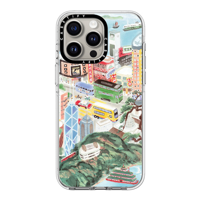 Don Mak x CASETiFY iPhone 15 Pro Max ケース クリア クリア ケース MagSafe対応 Hong Kong Island