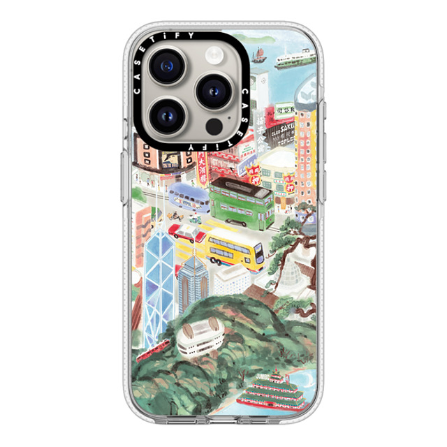 Don Mak x CASETiFY iPhone 15 Pro ケース クリア クリア ケース MagSafe対応 Hong Kong Island