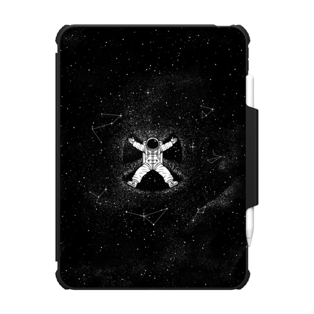 Tobe Fonseca x CASETiFY iPad Pro 11 (M4) ブラック インパクト フォリオ ケース Gravity Tobe Fonseca Snow Angel