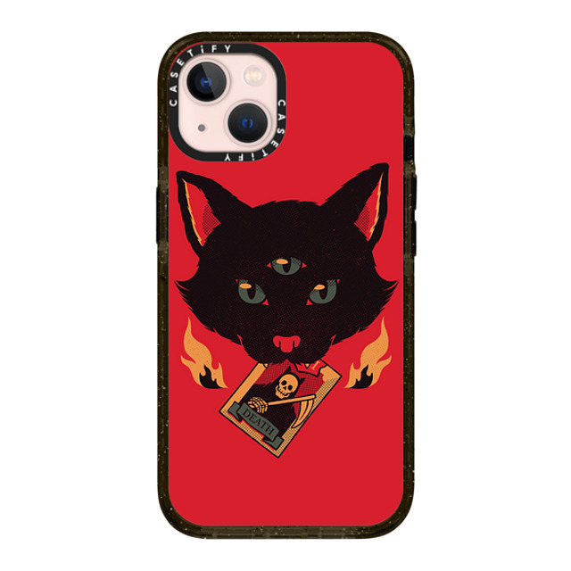 Tobe Fonseca x CASETiFY iPhone 13 ケース ブラック インパクトケース Cat Tarot Death