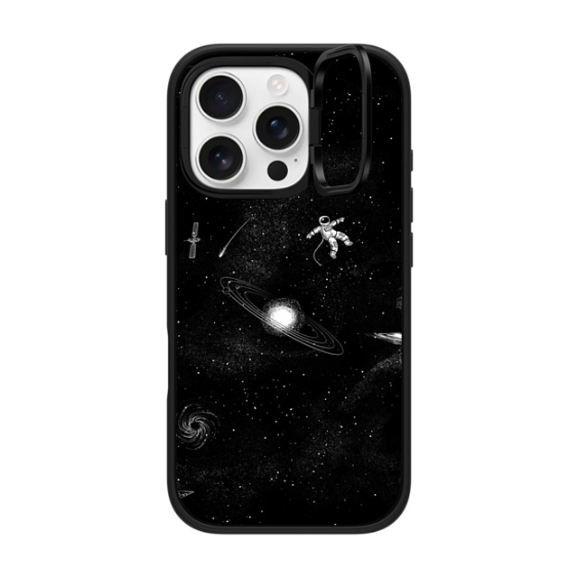 Tobe Fonseca x CASETiFY iPhone 16 Pro ケース マットブラック インパクトリングスタンドケース MagSafe対応 Gravity 3.0