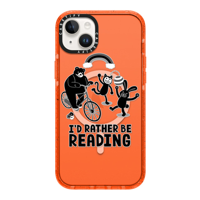 Tobe Fonseca x CASETiFY iPhone 14 Plus ケース オレンジ インパクトケース MagSafe対応 I'd Rather Be Reading Black and White Father's Day Tobe Fonseca x CASETiFY iPhone 14 Plus ケース オレンジ インパクトケース MagSafe対応 I'd Rather Be Reading Black and White Father's Day