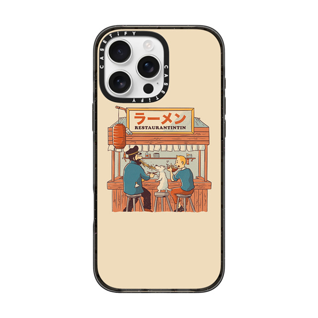 Tobe Fonseca x CASETiFY iPhone 16 Pro Max ケース ブラック インパクトケース MagSafe対応 Ramen RestauranTintin Cream Father's Day Tobe Fonseca x CASETiFY iPhone 16 Pro Max ケース ブラック インパクトケース MagSafe対応 Ramen RestauranTintin Cream Father's Day