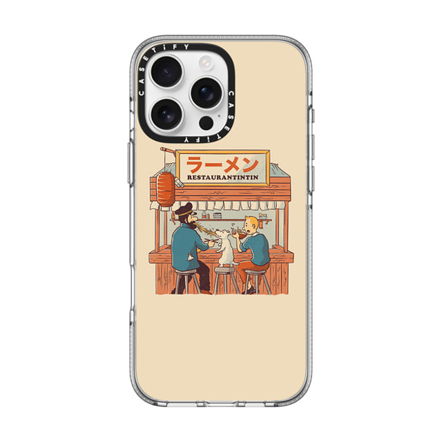 Tobe Fonseca x CASETiFY iPhone 16 Pro Max Case クリア クリア ケース MagSafe対応 Ramen RestauranTintin Cream Back to School Tobe Fonseca x CASETiFY iPhone 16 Pro Max Case クリア クリア ケース MagSafe対応 Ramen RestauranTintin Cream Back to School
