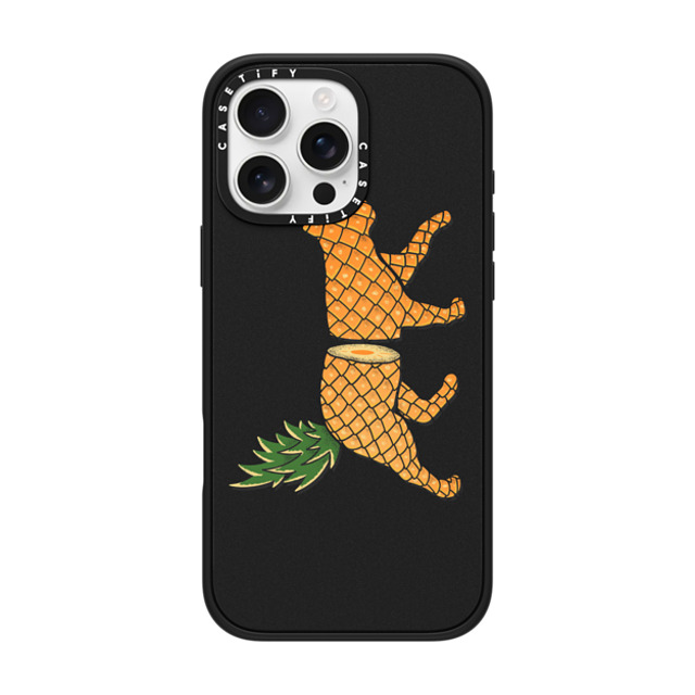 Tobe Fonseca x CASETiFY iPhone 16 Pro Max ケース マットブラック インパクトケース MagSafe対応 Fruit Cat: Pineapple Back to School Tobe Fonseca x CASETiFY iPhone 16 Pro Max ケース マットブラック インパクトケース MagSafe対応 Fruit Cat: Pineapple Back to School