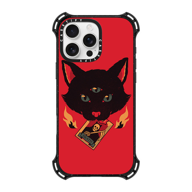 Tobe Fonseca x CASETiFY iPhone 16 Pro Max ケース ブラック バウンスケース Cat Tarot Death