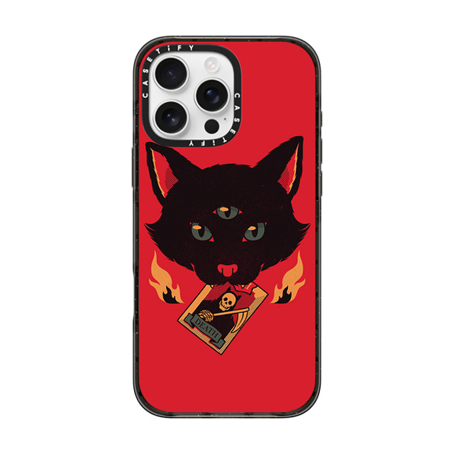 Tobe Fonseca x CASETiFY iPhone 16 Pro Max ケース ブラック インパクトケース MagSafe対応 Cat Tarot Death