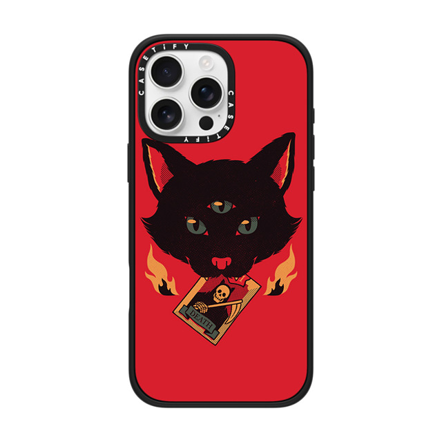 Tobe Fonseca x CASETiFY iPhone 16 Pro Max ケース マットブラック インパクトケース MagSafe対応 Cat Tarot Death