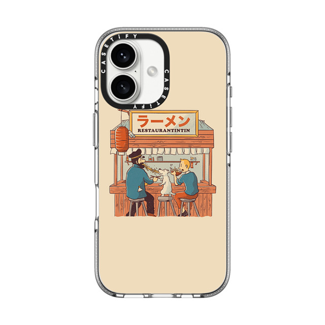 Tobe Fonseca x CASETiFY iPhone 16 Case クリア クリア ケース MagSafe対応 Ramen RestauranTintin Cream Back to School Tobe Fonseca x CASETiFY iPhone 16 Case クリア クリア ケース MagSafe対応 Ramen RestauranTintin Cream Back to School