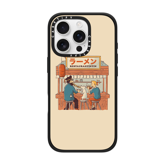Tobe Fonseca x CASETiFY iPhone 16 Pro Case Matte Black Impact Case MagSafe Compatible Ramen RestauranTintin Cream Back to School Tobe Fonseca x CASETiFY iPhone 16 Pro Case Matte Black Impact Case MagSafe Compatible Ramen RestauranTintin Cream Back to School