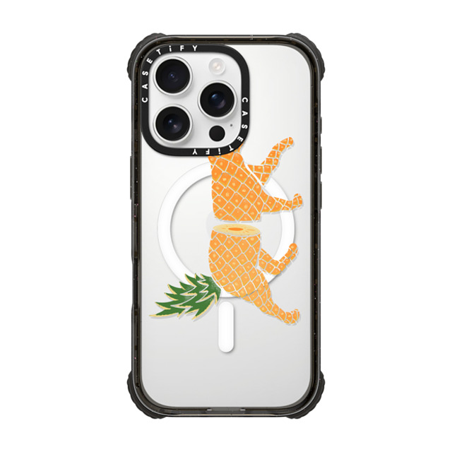 Tobe Fonseca x CASETiFY iPhone 16 Pro Case Black ウルトラ インパクトケース MagSafe 対応 Fruit Cat: Pineapple Back to School Tobe Fonseca x CASETiFY iPhone 16 Pro Case Black ウルトラ インパクトケース MagSafe 対応 Fruit Cat: Pineapple Back to School