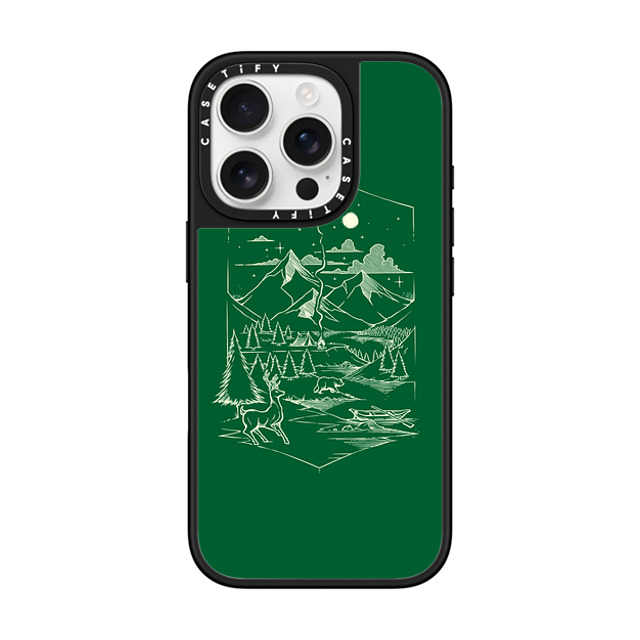 Tobe Fonseca x CASETiFY iPhone 16 Pro ケース Silver on Black ミラーケース MagSafe対応 Canadian Forest Father's Day Tobe Fonseca x CASETiFY iPhone 16 Pro ケース Silver on Black ミラーケース MagSafe対応 Canadian Forest Father's Day