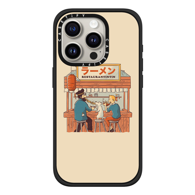 Tobe Fonseca x CASETiFY iPhone 15 Pro Case Matte Black Impact Case MagSafe Compatible Ramen RestauranTintin Cream Back to School Tobe Fonseca x CASETiFY iPhone 15 Pro Case Matte Black Impact Case MagSafe Compatible Ramen RestauranTintin Cream Back to School