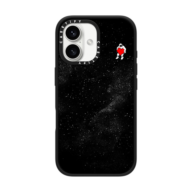 Tobe Fonseca x CASETiFY iPhone 16 Case Matte Black Impact Case Love Space Tobe Fonseca x CASETiFY iPhone 16 Case Matte Black Impact Case Love Space