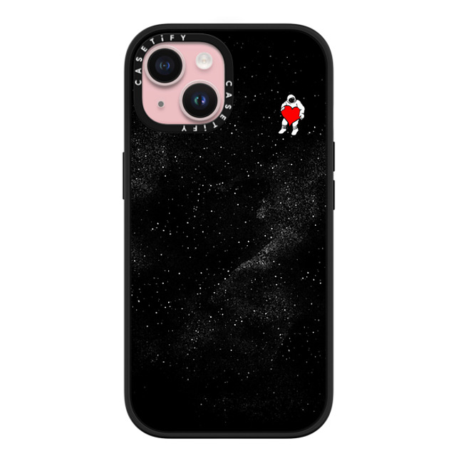 Tobe Fonseca x CASETiFY iPhone 15 ケース マットブラック インパクトケース MagSafe対応 Love Space