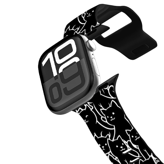 Tobe Fonseca x CASETiFY Apple Watch Band Series 10 (46mm) ブラック インパクト バンド Lots of Cats Pattern