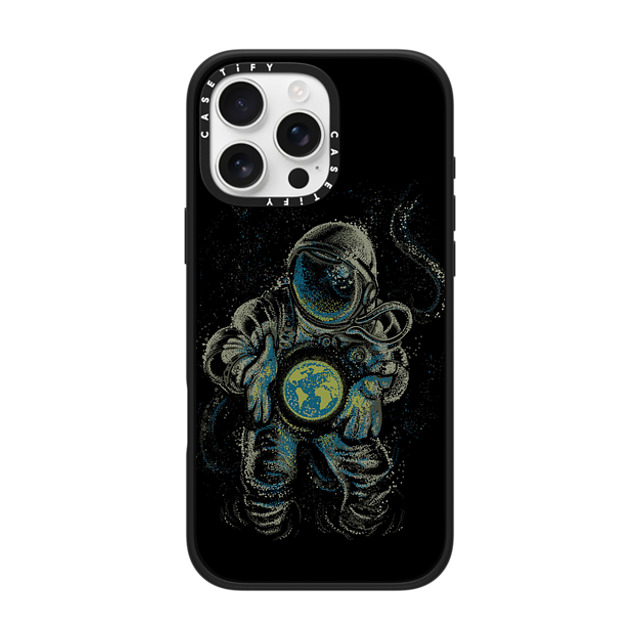 Tobe Fonseca x CASETiFY iPhone 16 Pro Max Case Matte Black Impact Case Astronaut Love Earth Tobe Fonseca x CASETiFY iPhone 16 Pro Max Case Matte Black Impact Case Astronaut Love Earth