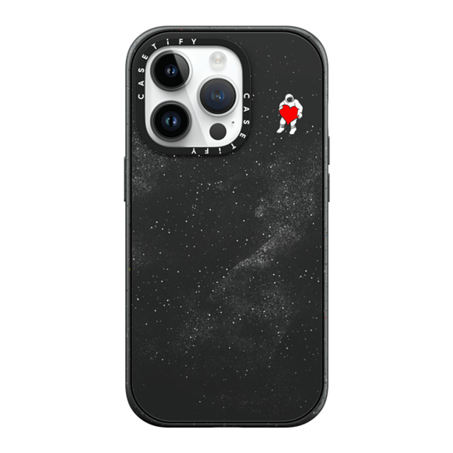 Tobe Fonseca x CASETiFY iPhone 14 Pro ケース マットブラック インパクトケース MagSafe対応 Love Space