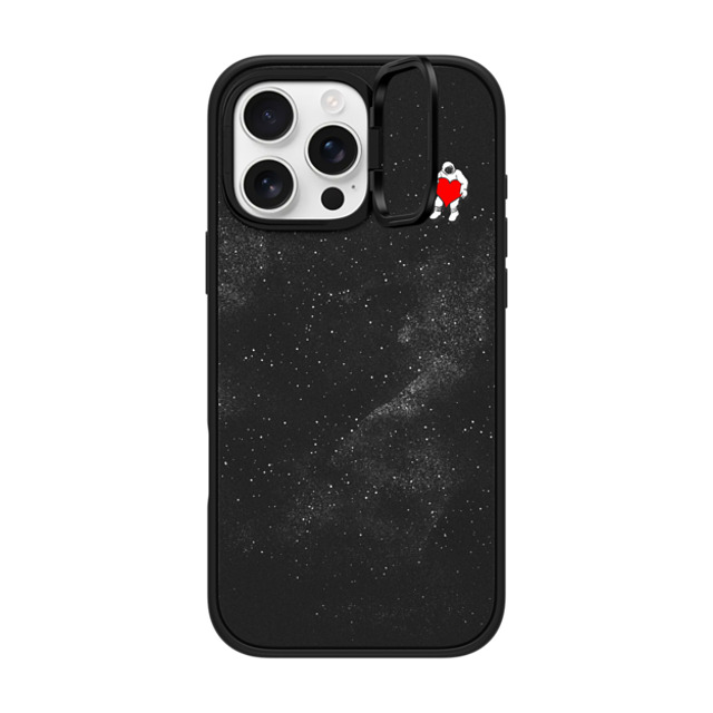 Tobe Fonseca x CASETiFY iPhone 16 Pro Max ケース マットブラック インパクトリングスタンドケース MagSafe対応 Love Space