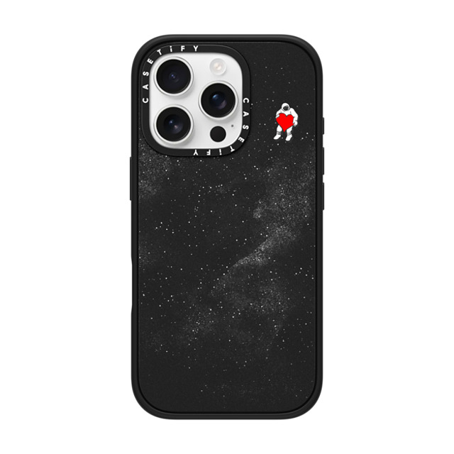 Tobe Fonseca x CASETiFY iPhone 16 Pro ケース マットブラック インパクトケース MagSafe対応 Love Space