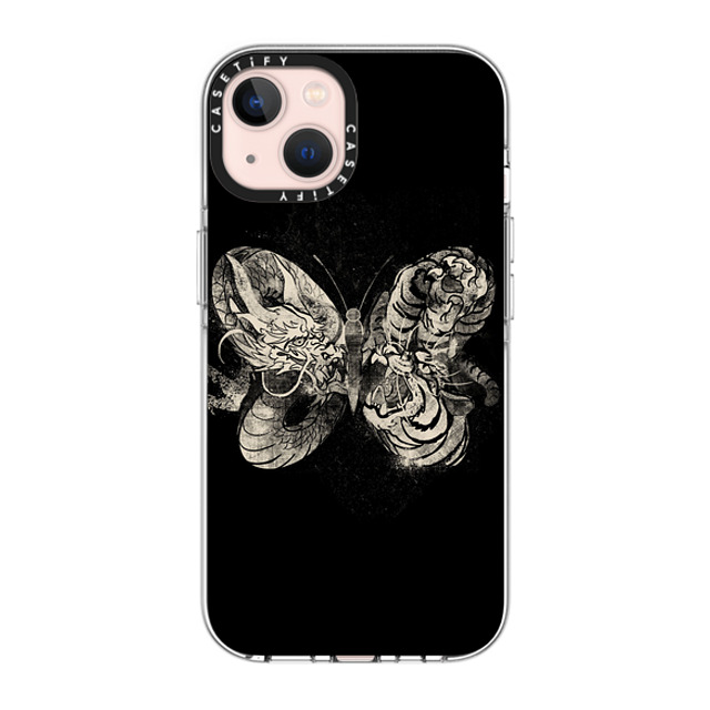 Tobe Fonseca x CASETiFY iPhone 13 Case Butterfly,Dragon クリア クリア ケース MagSafe対応 Dragon Tiger Tattoo Butterfly Mother's Day Tobe Fonseca x CASETiFY iPhone 13 Case Butterfly,Dragon クリア クリア ケース MagSafe対応 Dragon Tiger Tattoo Butterfly Mother's Day