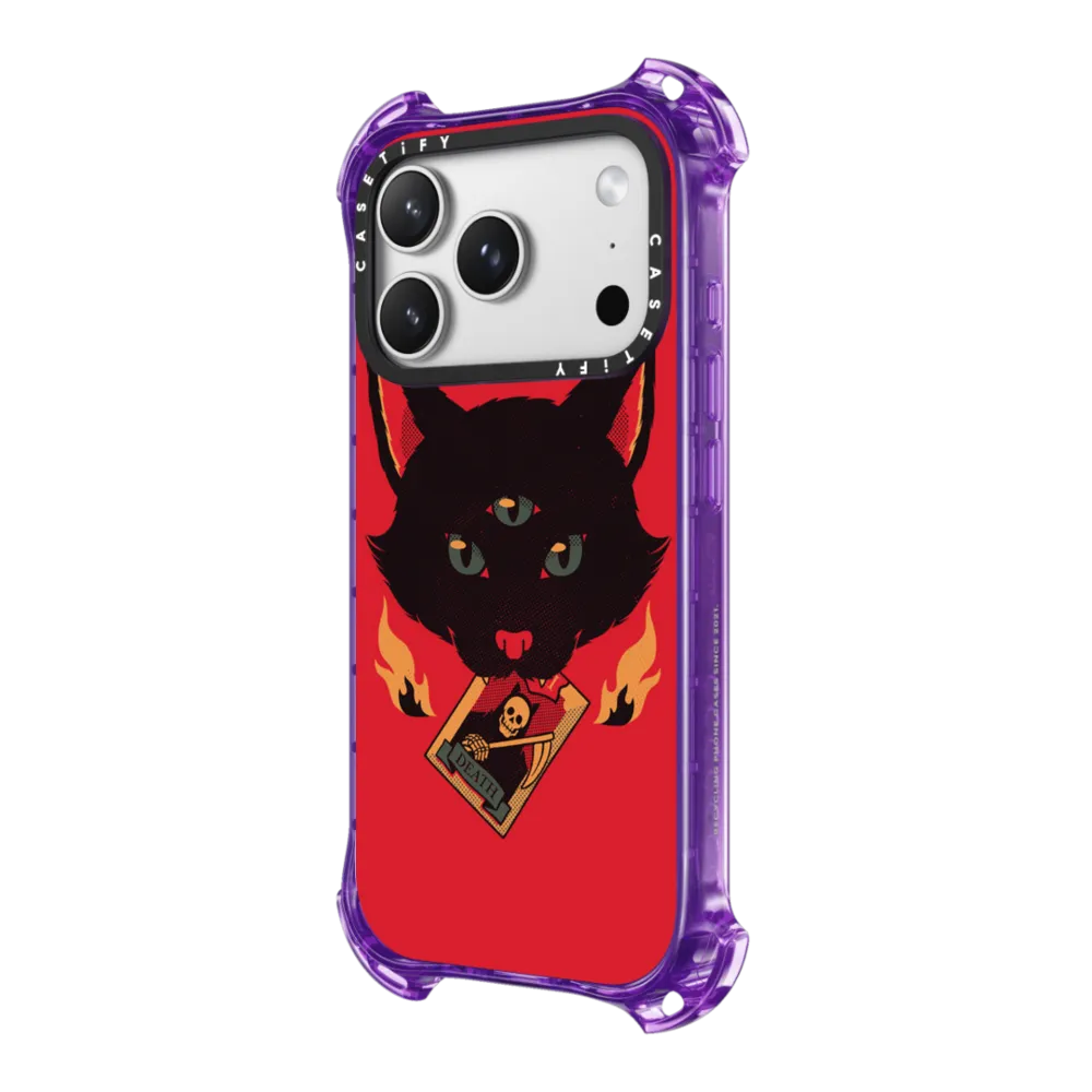 Bounce iPhone 17 Pro Max Case MagSafe Compatible - Cat Tarot Death