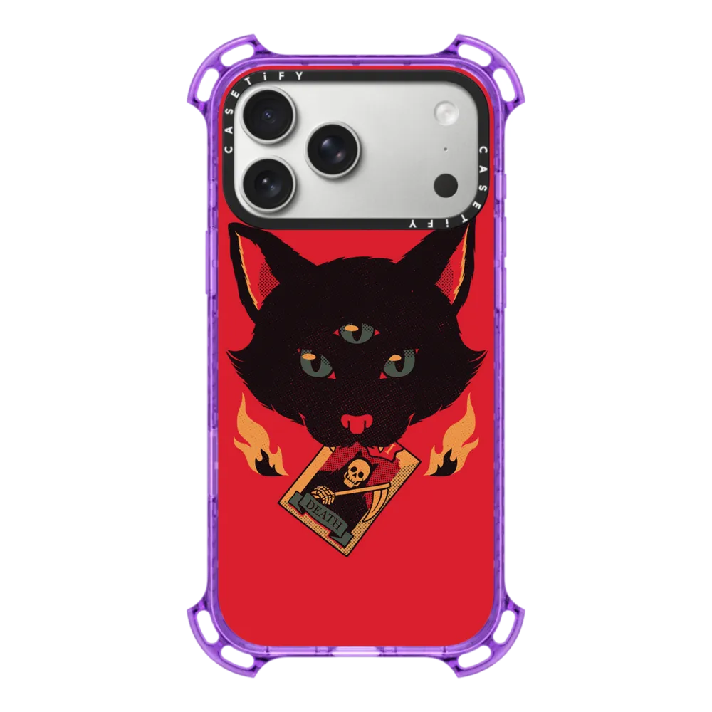 Bounce iPhone 17 Pro Max Case MagSafe Compatible - Cat Tarot Death