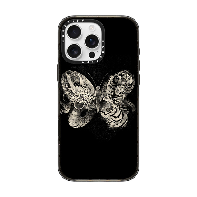 Tobe Fonseca x CASETiFY iPhone 16 Pro Max Case Butterfly,Dragon ブラック インパクトケース MagSafe対応 Dragon Tiger Tattoo Butterfly Mother's Day Tobe Fonseca x CASETiFY iPhone 16 Pro Max Case Butterfly,Dragon ブラック インパクトケース MagSafe対応 Dragon Tiger Tattoo Butterfly Mother's Day