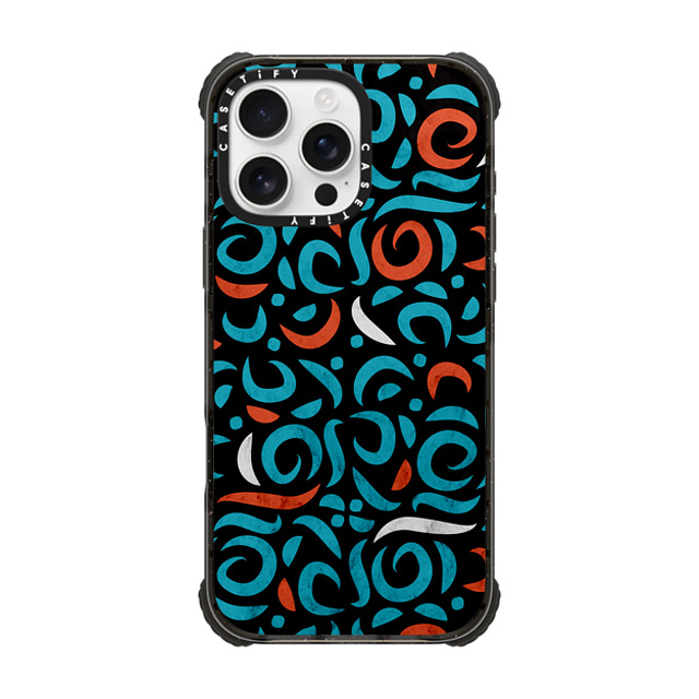 Tobe Fonseca x CASETiFY iPhone 16 Pro Max Case Black ウルトラ インパクトケース MagSafe 対応 Arabic Organic Pattern Black Mother's Day Tobe Fonseca x CASETiFY iPhone 16 Pro Max Case Black ウルトラ インパクトケース MagSafe 対応 Arabic Organic Pattern Black Mother's Day