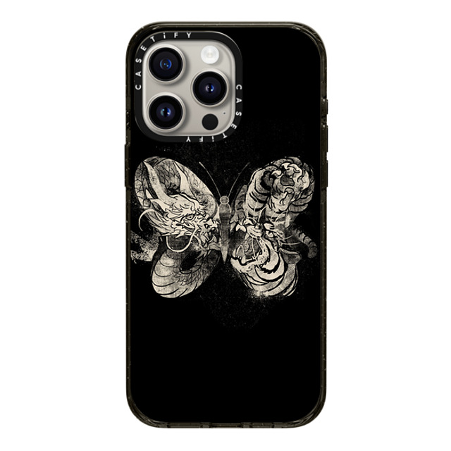 Tobe Fonseca x CASETiFY iPhone 15 Pro Max Case Butterfly,Dragon ブラック インパクトケース MagSafe対応 Dragon Tiger Tattoo Butterfly Mother's Day Tobe Fonseca x CASETiFY iPhone 15 Pro Max Case Butterfly,Dragon ブラック インパクトケース MagSafe対応 Dragon Tiger Tattoo Butterfly Mother's Day