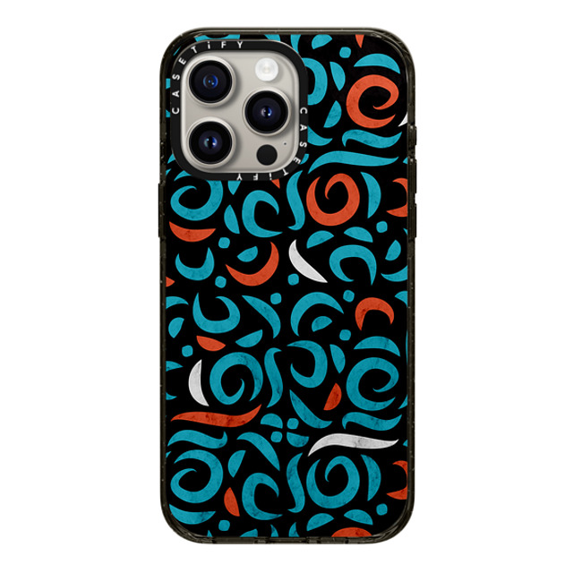 Tobe Fonseca x CASETiFY iPhone 15 Pro Max Case Black Impact Case MagSafe Compatible Arabic Organic Pattern Black Mother's Day Tobe Fonseca x CASETiFY iPhone 15 Pro Max Case Black Impact Case MagSafe Compatible Arabic Organic Pattern Black Mother's Day