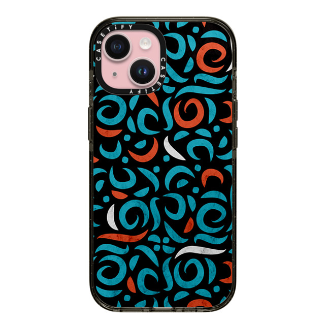 Tobe Fonseca x CASETiFY iPhone 15 Case Black インパクトケース Arabic Organic Pattern Black Mother's Day Tobe Fonseca x CASETiFY iPhone 15 Case Black インパクトケース Arabic Organic Pattern Black Mother's Day