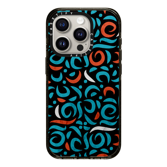 Tobe Fonseca x CASETiFY iPhone 15 Pro Case ブラック インパクトケース MagSafe対応 Arabic Organic Pattern Black Mother's Day Tobe Fonseca x CASETiFY iPhone 15 Pro Case ブラック インパクトケース MagSafe対応 Arabic Organic Pattern Black Mother's Day