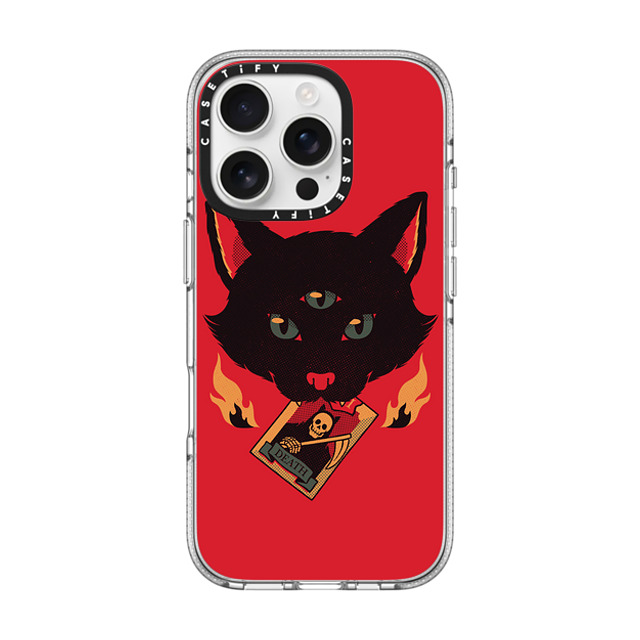 Tobe Fonseca x CASETiFY iPhone 16 Pro ケース クリア クリア ケース MagSafe対応 Cat Tarot Death