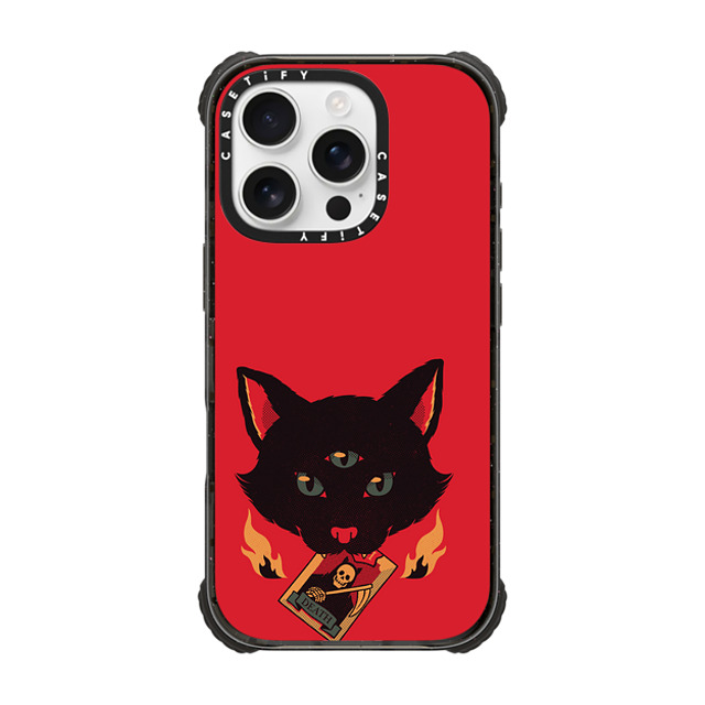 Tobe Fonseca x CASETiFY iPhone 16 Pro ケース Cat,Animal ブラック ウルトラ インパクトケース MagSafe 対応 Cat Tarot Death Back to School Tobe Fonseca x CASETiFY iPhone 16 Pro ケース Cat,Animal ブラック ウルトラ インパクトケース MagSafe 対応 Cat Tarot Death Back to School