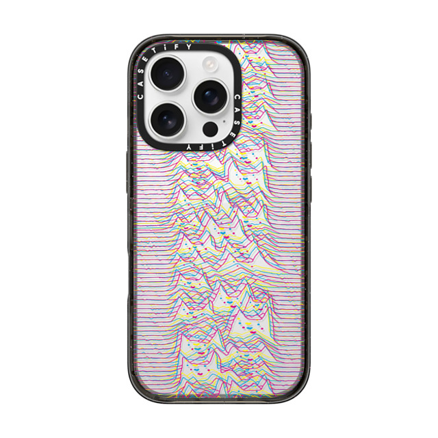 Tobe Fonseca x CASETiFY iPhone 16 Pro ケース ブラック インパクトケース Furr Division Glitch Father's Day Tobe Fonseca x CASETiFY iPhone 16 Pro ケース ブラック インパクトケース Furr Division Glitch Father's Day