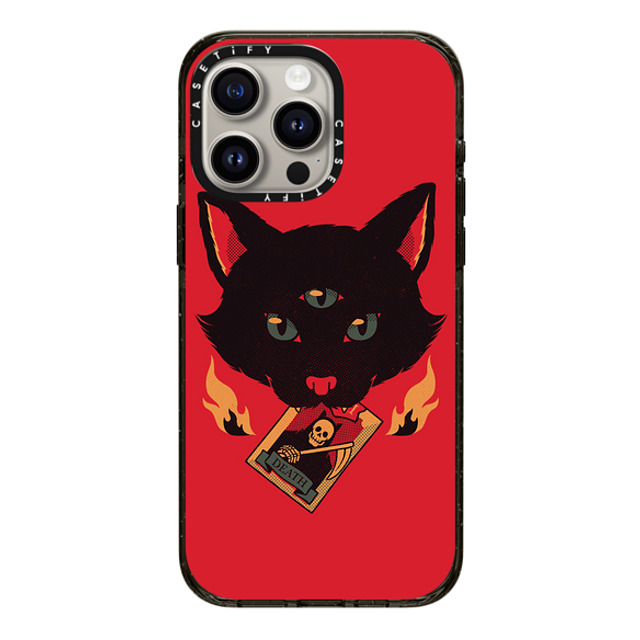 Tobe Fonseca x CASETiFY iPhone 15 Pro Max ケース ブラック インパクトケース Cat Tarot Death