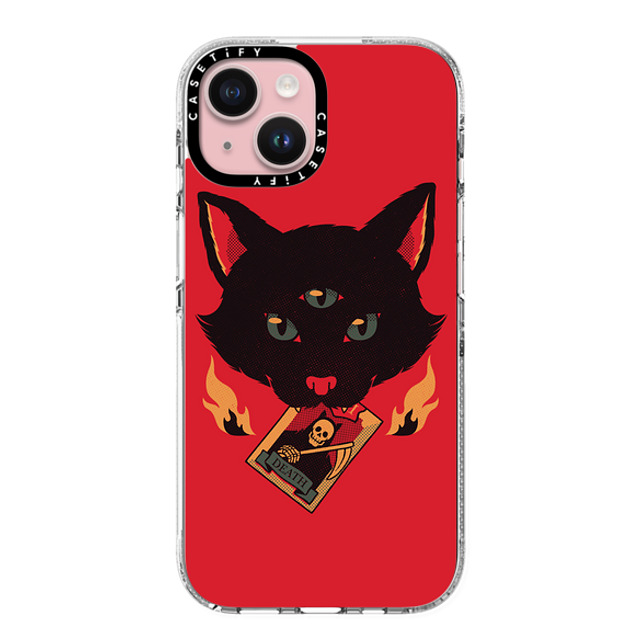 Tobe Fonseca x CASETiFY iPhone 15 ケース クリア クリア ケース MagSafe対応 Cat Tarot Death