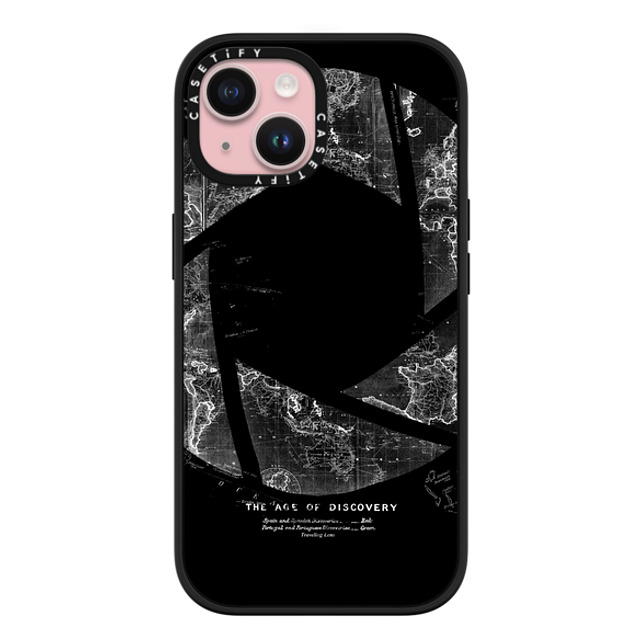 Tobe Fonseca x CASETiFY iPhone 15 Case Matte Black Impact Case MagSafe Compatible Traveling Lens Tobe Fonseca x CASETiFY iPhone 15 Case Matte Black Impact Case MagSafe Compatible Traveling Lens
