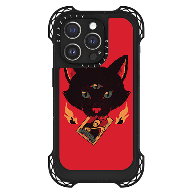 Tobe Fonseca x CASETiFY iPhone 15 Pro Case Black ウルトラ バウンスケース MagSafe対応 Cat Tarot Death Tobe Fonseca x CASETiFY iPhone 15 Pro Case Black ウルトラ バウンスケース MagSafe対応 Cat Tarot Death