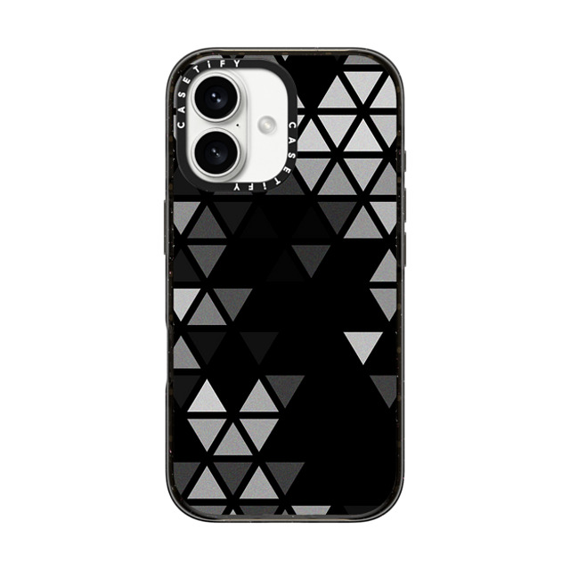 Tobe Fonseca x CASETiFY iPhone 16 Case Black Impact Case Geometric Fractal Triangles Black Noir Mother's Day Tobe Fonseca x CASETiFY iPhone 16 Case Black Impact Case Geometric Fractal Triangles Black Noir Mother's Day