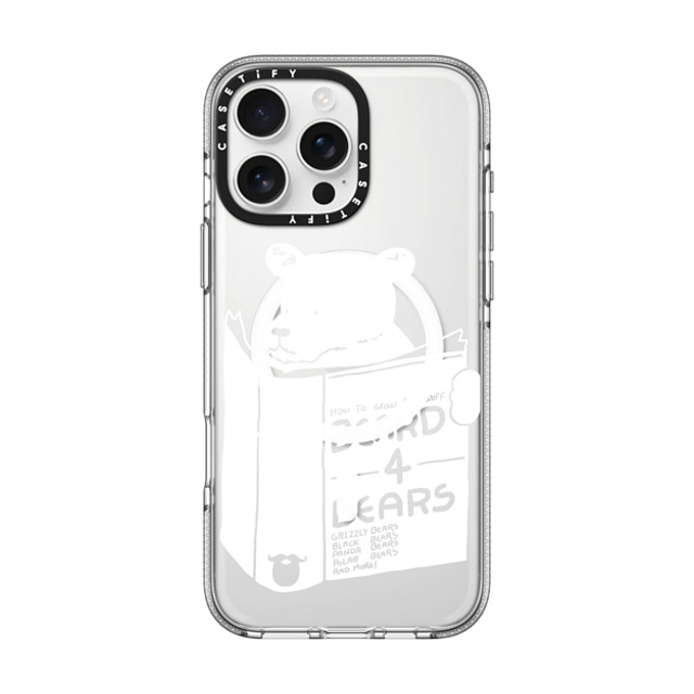 Tobe Fonseca x CASETiFY iPhone 16 Pro Max ケース クリア クリア ケース MagSafe対応 Beard For Bears Back to School Tobe Fonseca x CASETiFY iPhone 16 Pro Max ケース クリア クリア ケース MagSafe対応 Beard For Bears Back to School