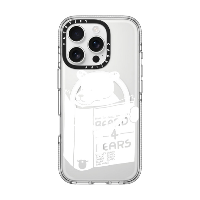 Tobe Fonseca x CASETiFY iPhone 16 Pro Case クリア クリア ケース MagSafe対応 Beard For Bears Back to School Tobe Fonseca x CASETiFY iPhone 16 Pro Case クリア クリア ケース MagSafe対応 Beard For Bears Back to School