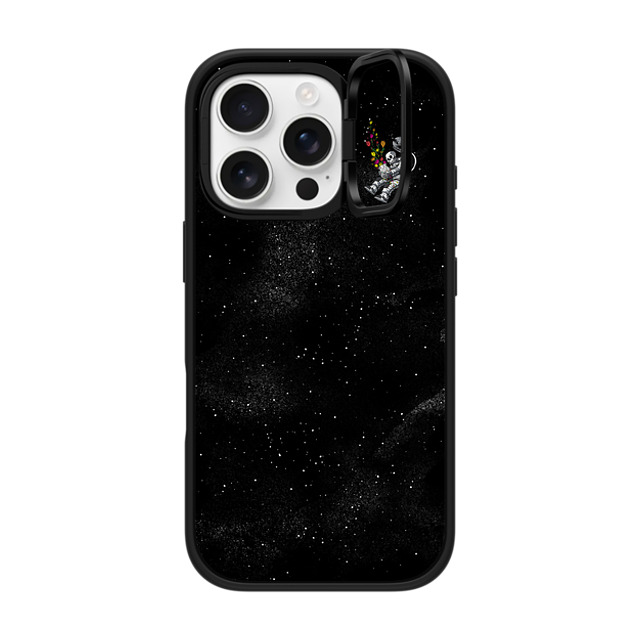 Tobe Fonseca x CASETiFY iPhone 16 Pro ケース マットブラック インパクトリングスタンドケース MagSafe対応 Gravity Tobe Fonseca End of Humanity