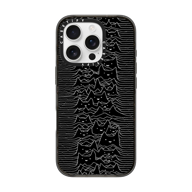 Tobe Fonseca x CASETiFY iPhone 16 Pro ケース Cat,Animal ブラック インパクトケース Furr Division Back to School Tobe Fonseca x CASETiFY iPhone 16 Pro ケース Cat,Animal ブラック インパクトケース Furr Division Back to School