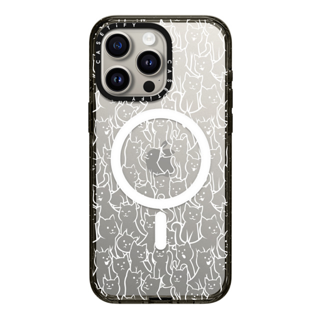 Tobe Fonseca x CASETiFY iPhone 15 Pro Max Case Cat,Monochrome Black Impact Case MagSafe Compatible Lots of Cats Pattern Mother's Day Tobe Fonseca x CASETiFY iPhone 15 Pro Max Case Cat,Monochrome Black Impact Case MagSafe Compatible Lots of Cats Pattern Mother's Day