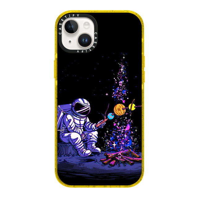 Tobe Fonseca x CASETiFY iPhone 14 Plus ケース Space,Pattern イエロー インパクトケース MagSafe対応 Moon Camping Father's Day Tobe Fonseca x CASETiFY iPhone 14 Plus ケース Space,Pattern イエロー インパクトケース MagSafe対応 Moon Camping Father's Day