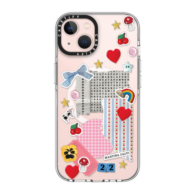 Martina Martian x CASETiFY iPhone 13 ケース クリア クリア ケース MagSafe対応 Crafty Mess